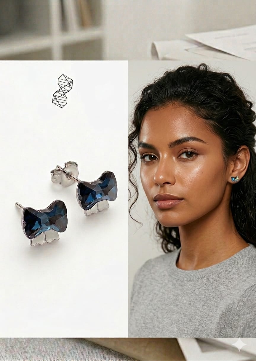 Aros Corbatita Cristal